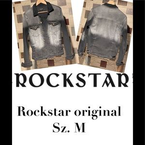 Rockstar original denim jacket Sz M get it now before fall is here